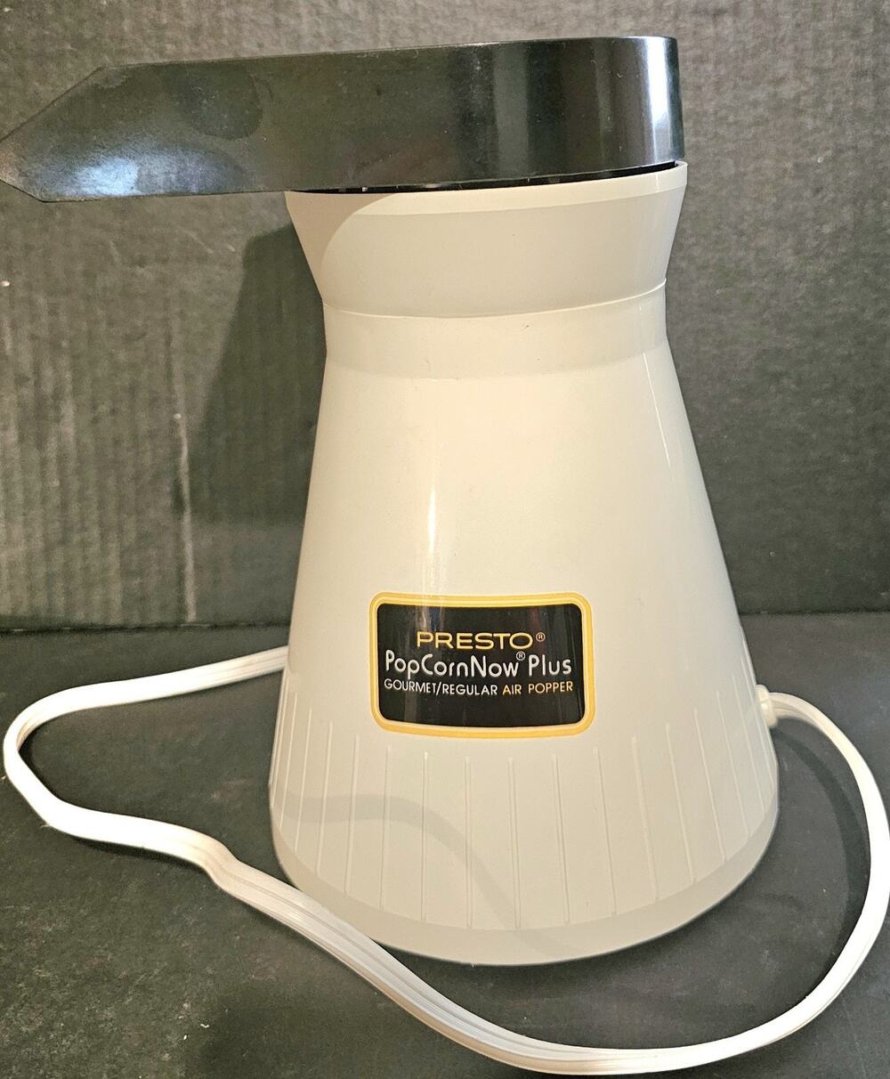 Vintage Presto Popcorn Now Plus Hot Air Popcorn Machine UNITONLY NO CHUTE/OR LID